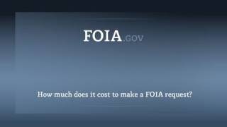How much does it cost to make a FOIA request?