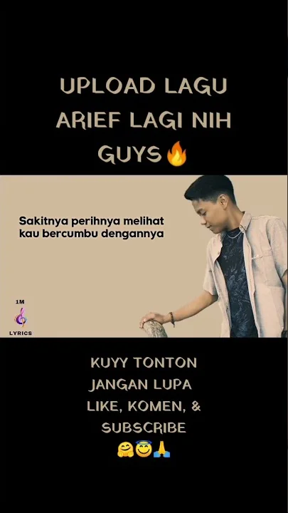 ARIEF - TAK SEDALAM INI - (lirik lagu) | #shorts #arief #taksedalamini #lirik