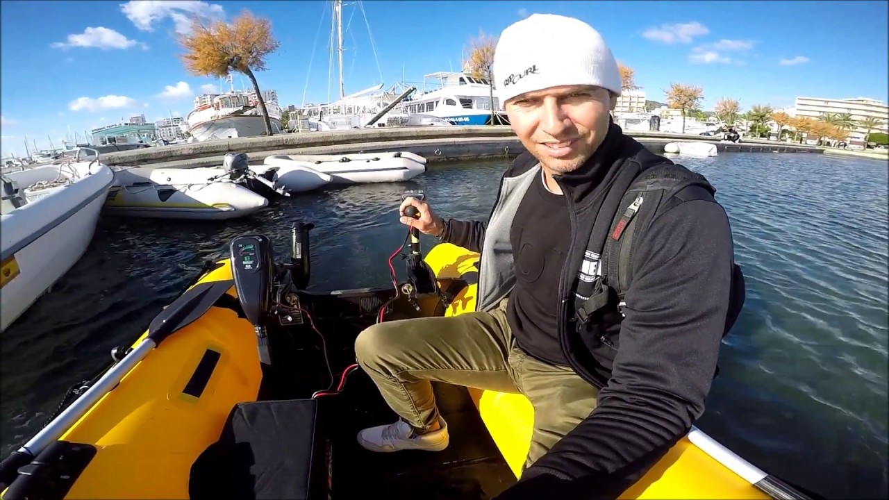 Testing electric outboard motor 32 and 60 lbs