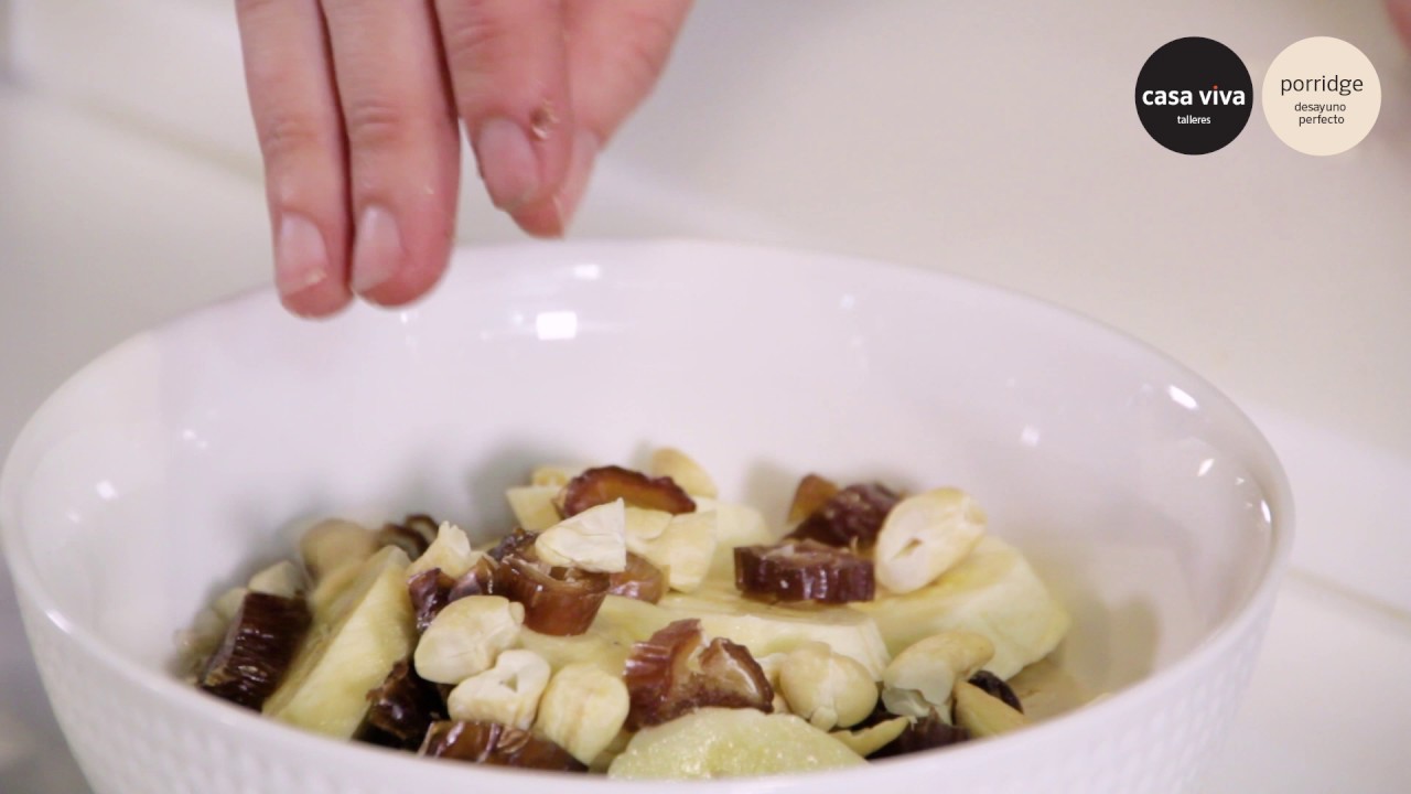 platano en ingles Porridge de plátano, coco y dátiles - Recetas casa viva