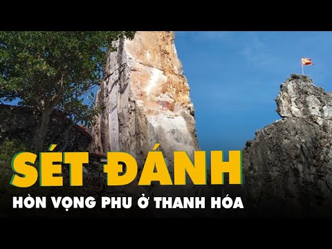 Video Hòn Vọng Phu ở Thanh Hóa bị sét đánh, mưa lớn gây sạt... - youtube
