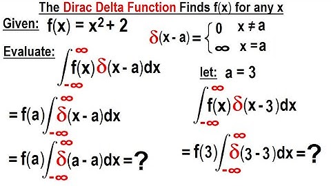 Physics Ch 67.1 Advanced E&M: Review Vectors (101 of 113) The Dirac Delta Function is Useless? But..