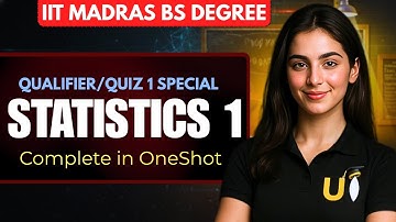 Statistics 1 in ONE SHOT | All Concepts & Qstns. Covered | Sept 2025 Qualifier/Quiz 1| IIT MADRAS BS