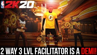 2-WAY 3 LEVEL FACILITATOR ON STAGE 1V1 COURT! NBA 2K20 GAMEPLAY *THIS BUILD IS  DEMIGOD!*