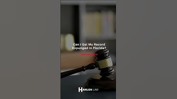 Can I get my record expunged in Florida?