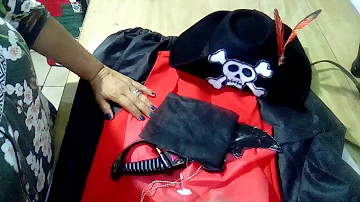 Como fazer roupa de pirata para criança?
