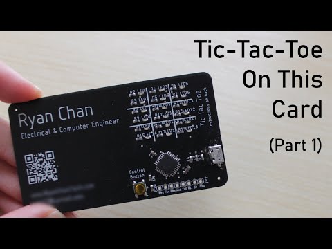 Tic Tac Toe on a Business Card - Part 1