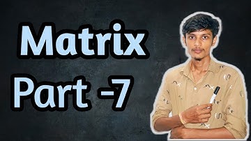 Matrix // part-7 // solve the linear equation by using matrix method // inverse matrix//full class