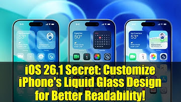 iOS 26.1 Secret: Customize iPhone