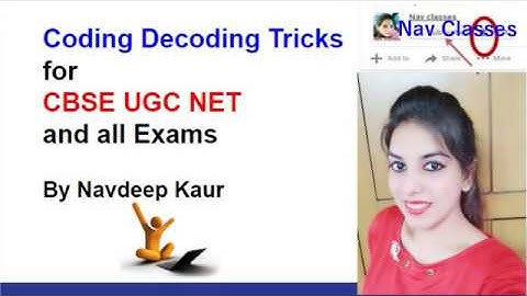 CBSE UGC NET Reasoning | Coding Decoding trick Basics with MCQs