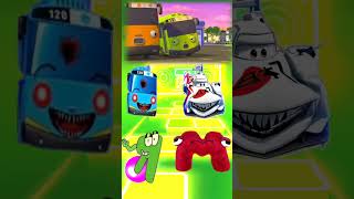 Tayo The Little Bus Vs Tokyo Car Eater Vs Alphabet Lore R Vs Alphabet Lore X Coffin Dance Tiles Hop