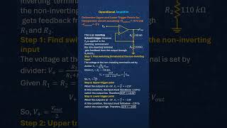 Upper &amp; Lower Trigger Points in 6V Comparator Circuit | 110k Resistors #Shorts