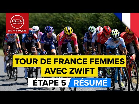 Tour De France Femmes Avec Zwift 2023 Résumé - Etape 5