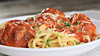 Homemade Spaghetti and Meatballs Recipe | Must Try