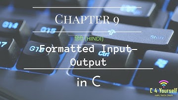 Ch 9 | Formatting Input / Output | C Language palindrome programming coding engineering code
