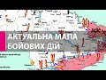 Карта бойових дій в Україні станом на 26 квітня
