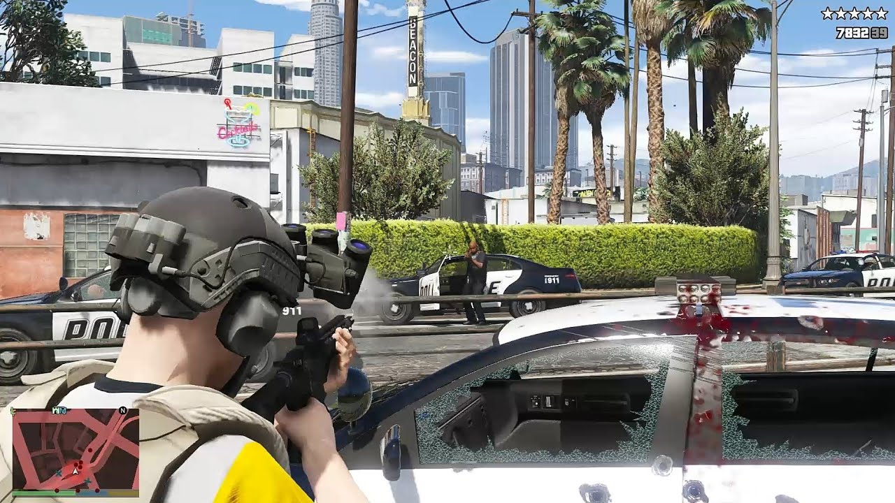 GTA 5 - Eastbourne Jewelry Mafia Shootout + Five Star Chase Escape ...