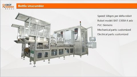Bottle Unscrambler: RobotPhoenix speed adjustable (2019 system)
