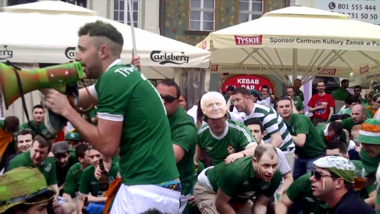 The boys in green June Euro 2012 IRISH FANS SINGING STAND UP FOR THE BOYS IN GREEN