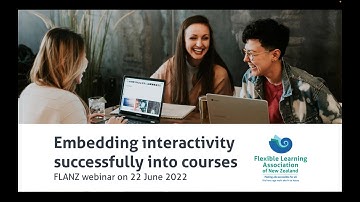 Embedding interactivity successfully into courses