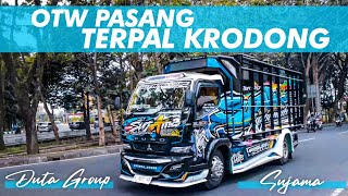 TRUK SUJAMA DUTA GROUP OTW PASANG TERPAL KRODONG