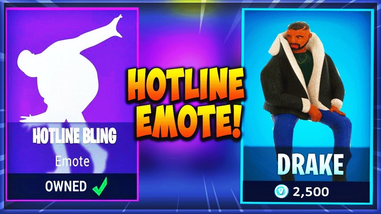 new drake hotline bling emote coming to fortnite battle royale new emote next update - drakes new album cover fortnite