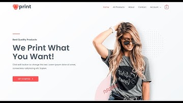 Website template Demo - Custom Printing Service