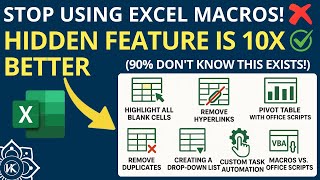 🚀 STOP Using Excel Macros! This Hidden Feature is 10x Better