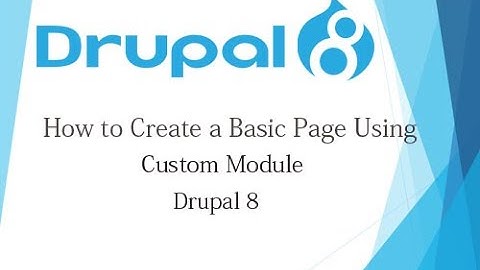 Drupal 8 Tutorial for Beginner Lesson-48: Create Basic Page Using Custom Module in Drupal 8 - Hindi