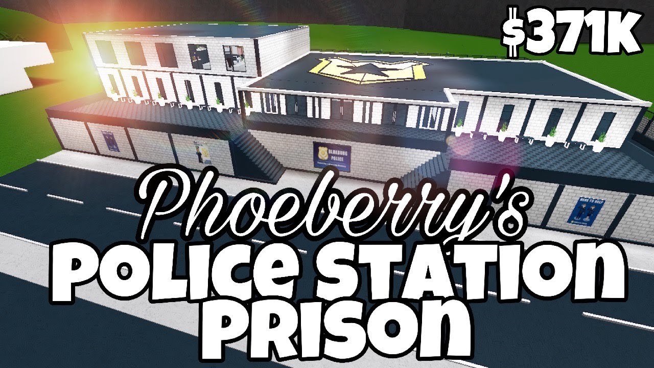 Phoeberry S Police Station Prison 371k Bloxburg Speed Build