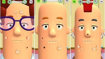 Dr. Pimple Pop | ACNE ASMR Relaxing Gameplay (IOS,Android ) Part 25 | Facial Treatment Skincare