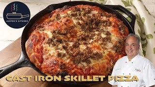 Cast Iron Skillet Pizza - Queen Bee's Kitchen