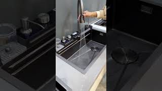 ⭐ Product Link in Comments ⭐Elegant Stainless Steel Waterfall Kitchen Sink #viral