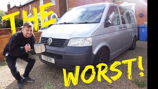 Fixing The WORST thing about a VW Transporter T5  Fitting Facelift Wing Mirrors