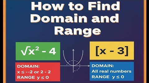 How to Find Domain and Range | √(x² - 4) and |x - 3|Functions Explained