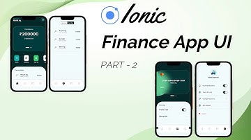 Ionic - Finance App UI - Part 2