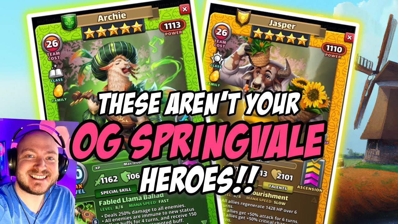 JASPER & ARCHIE New Springvale Heroes Put a New Spin on the Event Empires & Puzzles YouTube