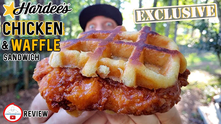 Hardee's CHICKEN & WAFFLE SANDWICH Review!  | Yout...