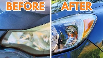 How To Restore Headlights PERMANENTLY ( Better Than a BRAND NEW Headlight )