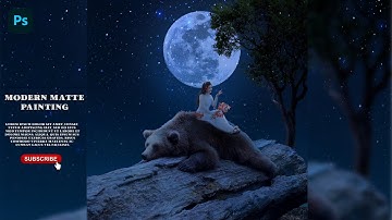 Modern matte painting in Photoshop tutorial | how create matte painting easy step#photoshop 