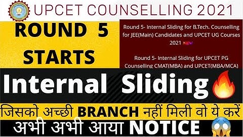 UPSEE INTERNAL SLIDING STARTS 🔥 || TOP BRANCHES 👈AT LOW RANK 😱 || FULL PROCESS IN 2021 🔥👈