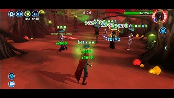 SWGOH Merrin Destroys Lord Vader (Wordy Attacker Cron) 3v3 GAC