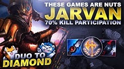 THESE GAMES ARE NUTS! 70% KP JARVAN! - Duo to Diamond | League of Legends