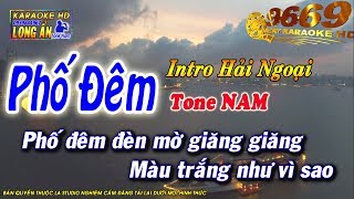 Karaoke Phố Đêm | Tone Nam beat chuẩn | Nhạc sống LA STUDIO | Karaoke 9669 chords