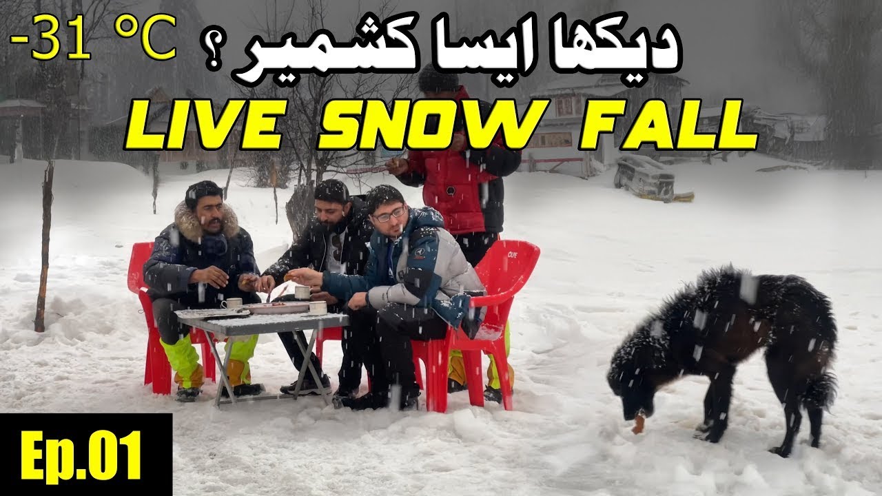Arang Kel Azad Kashmir in Winters Live Heavy Snowfall & Drone Views | Neelum Valley 4K Vlog Ep.01