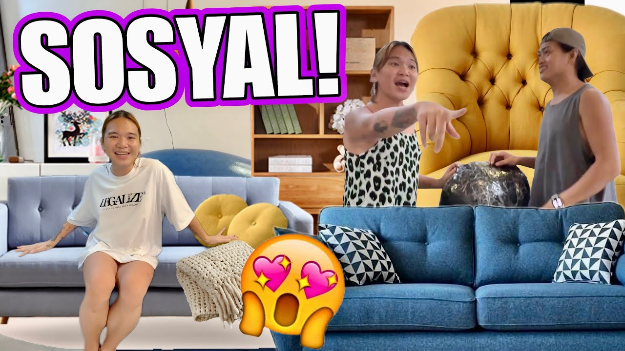 FINALLY! MAY BAGONG SOFA NA SA BAHAY! (WORTH IT BA?) 😍💕🙏🏻