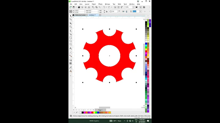 How To Redraw Using The Golden raito Technique in Corel draw
