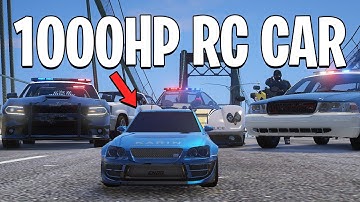 Running From Cops with 1000HP RC Car in GTA 5 RP