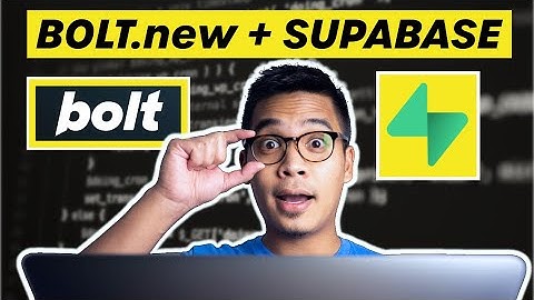 Bolt.new + Supabase tutorial for beginners |  Building a FULL-STACK web app!