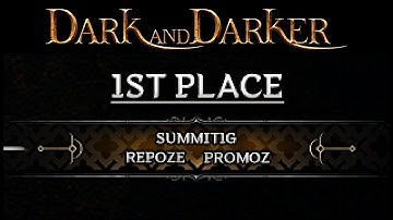 WE WON THE FIRST OFFICAL DARK AND DARKER ARENA TOURNAMENT